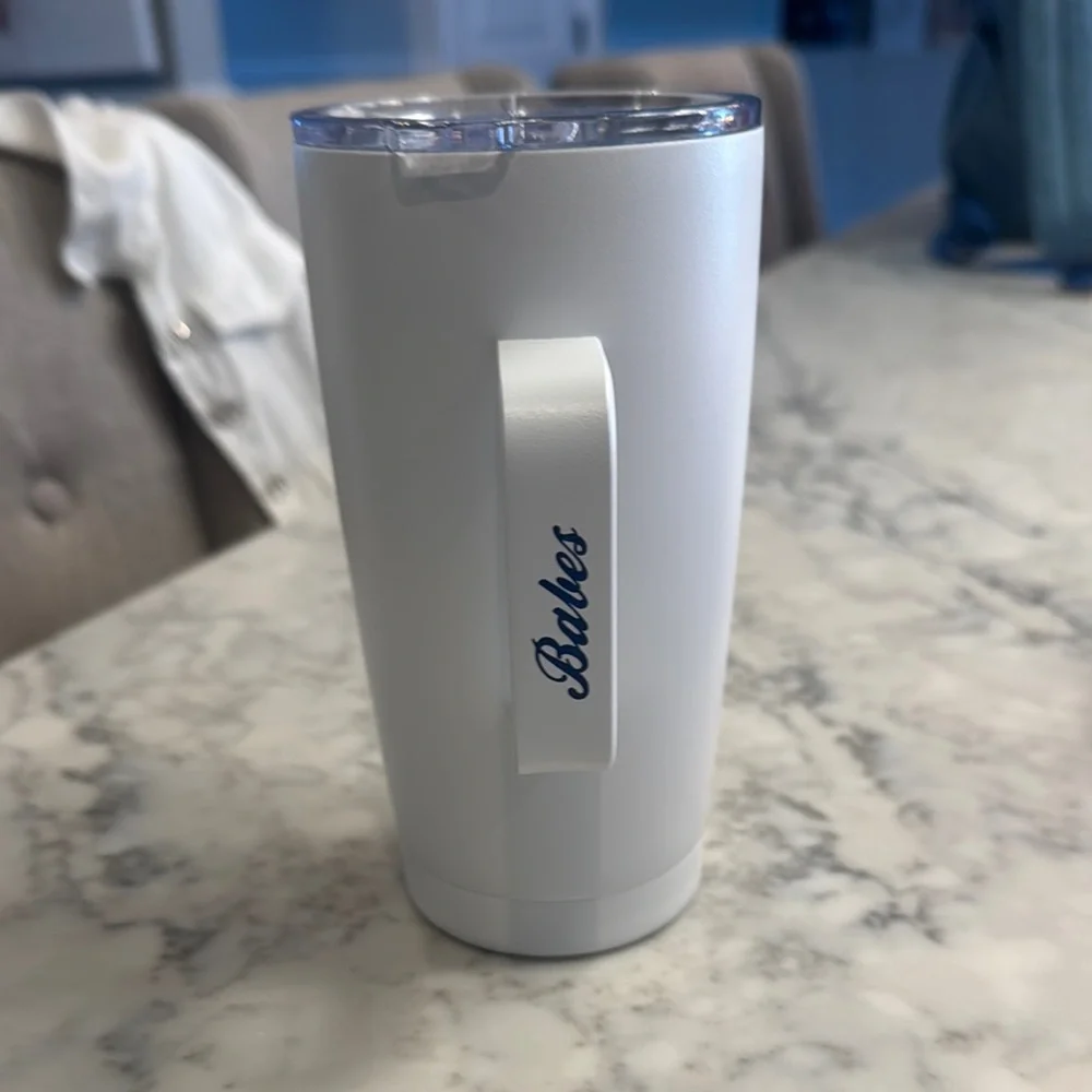 White Insulated Tumbler for Coffee and Tea